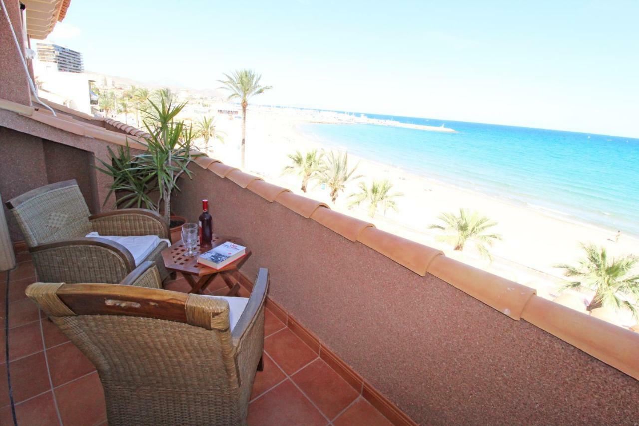 Ferienwohnung Atico Duplex De Lujo Frente Al Mar. 1A Linea Playa El Campello Exterior foto